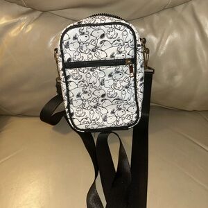 Peanuts Black and White Crossbody Bag